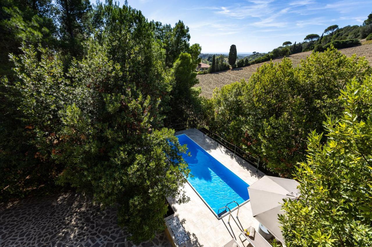 Villa Cesarina Amazing Villa With Private Pool In The Tuscan Hills 卡萨莱马里蒂莫 外观 照片